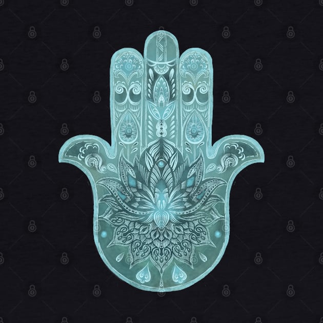 Seaside Hamsa by Little Bad Wren 